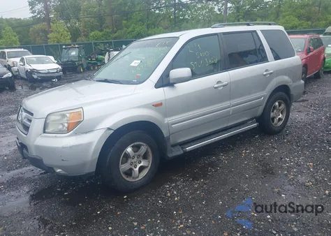 2006 Honda Pilot Ex-L from USA, damaged, VIN 2HKYF18766H502063